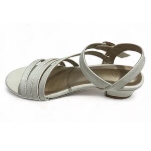 Girls White Ballroom Latin Dance Shoes Size 2